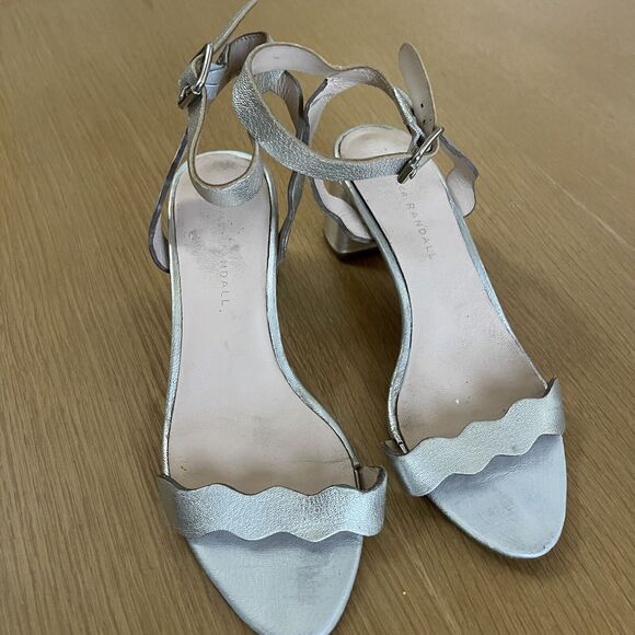 Women's Loeffler Randall Emi Scalloped Block Heel Dress Sandal - Picture 5 of 11